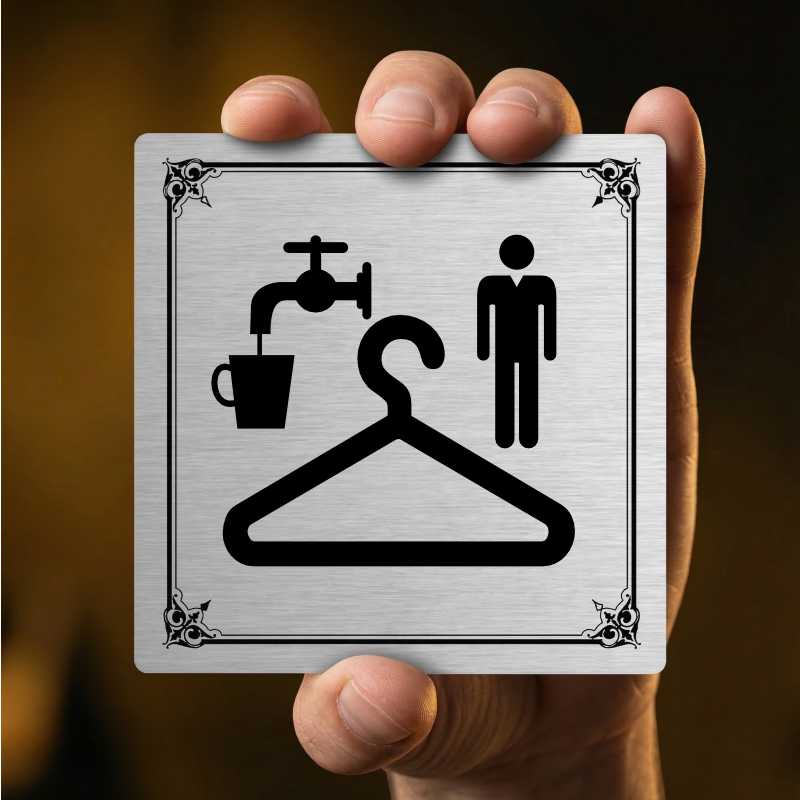 Piktogram Šatna muži